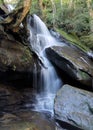 Long Exposure Waterfall Over Rocks Royalty Free Stock Photo