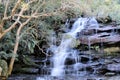 Long Exposure Waterfall Over Rocks Royalty Free Stock Photo