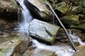 Long Exposure Waterfall Over Rocks Royalty Free Stock Photo