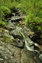 Waterfall on s in Rollonhytte Vardane, Tverrfjellet, More og Romsdal, Norway 2013 Royalty Free Stock Photo