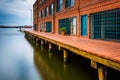 Long exposure of waterfront residences in Fells Point, Baltimore