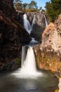 Long exposure of white river falls in oregon Royalty Free Stock Photo