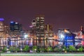 Long Exposures During Night time on Federal Hill in Baltimore