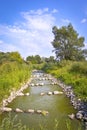 A long fish ladder near the River Havel Royalty Free Stock Photo