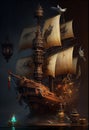 The long forgotten spirit of piracy. AI generated