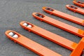 Long Forks Pallet Jack Royalty Free Stock Photo