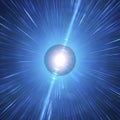 Long Gamma-Ray Burst Of A Neutron Star. Singularity, Gravitation