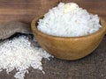 Long grain rice with butter. Royalty Free Stock Photo