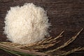 Long grain of rice and rice,White rice Jasmine rice thailand Royalty Free Stock Photo