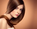 Long hair model Royalty Free Stock Photo