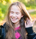 Long hair teen girl Royalty Free Stock Photo