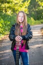 Long hair teen girl Royalty Free Stock Photo