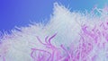 long-haired fur pompon, ball of hair, cotton wool, fluffy ball, colorful furry fabric texture, close-up fragment Royalty Free Stock Photo