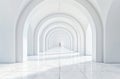 Long Hallway With Columns and Arches Royalty Free Stock Photo