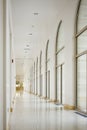 Long Hallway Corridor White Royalty Free Stock Photo