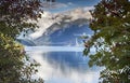 The long hardanger bridge in norway Royalty Free Stock Photo