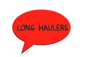 Long Haulers, words in red chat bubble