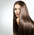 Long Healthy Straight Hair Royalty Free Stock Photo