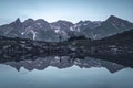 Mountain lake guggersee in the alps Royalty Free Stock Photo