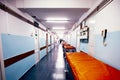 Long hospital corridor