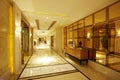 Long hotel corridor Royalty Free Stock Photo