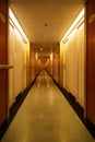 Long hotel hallway Royalty Free Stock Photo