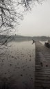 Long icey pier