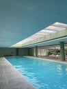 long indoor swimming pool Royalty Free Stock Photo