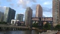 Long Island City dock view Royalty Free Stock Photo