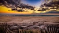 Long Island sunset Royalty Free Stock Photo