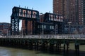 Long Island Sign at Gantry Plaza State Park along the East River in Long Island City Royalty Free Stock Photo