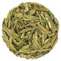 Long Jin Green Tea in round shape