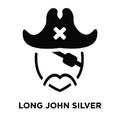 Long john silver icon vector isolated on white background, logo Royalty Free Stock Photo