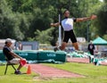 Long Jump Attempt Royalty Free Stock Photo