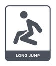 long jump icon in trendy design style. long jump icon isolated on white background. long jump vector icon simple and modern flat Royalty Free Stock Photo