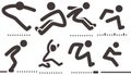 Long jump icons