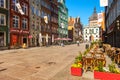 Long Lane and Golden Gate in Gdansk Royalty Free Stock Photo