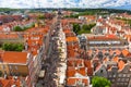 The Long Lane of the old town in Gdansk Royalty Free Stock Photo