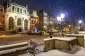 Long lane in the old town of Gdansk, Poland Royalty Free Stock Photo