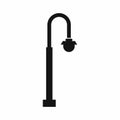 Long lantern icon, simple style