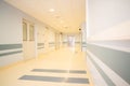 A long light corridor in a modern hospital Royalty Free Stock Photo