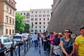 Long line to Vatican museum on May 30, 2014 Royalty Free Stock Photo