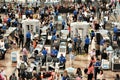 TSA screening travelers at Airport Royalty Free Stock Photo