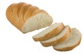 Long loaf sliced bread Royalty Free Stock Photo