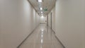 A long, lonely corridor inside a building