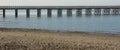 Long Look at  Powder Point Bridge Over Duxbury Bay Royalty Free Stock Photo