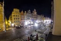 Long Market street Dlugi Targ in Gdansk, Poland Royalty Free Stock Photo