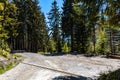 Long mountain trail in Jizera Mountains