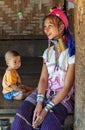 Long Neck Woman with Child, Thailand
