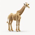 Long-Necked Adult Giraffe. Generative AI